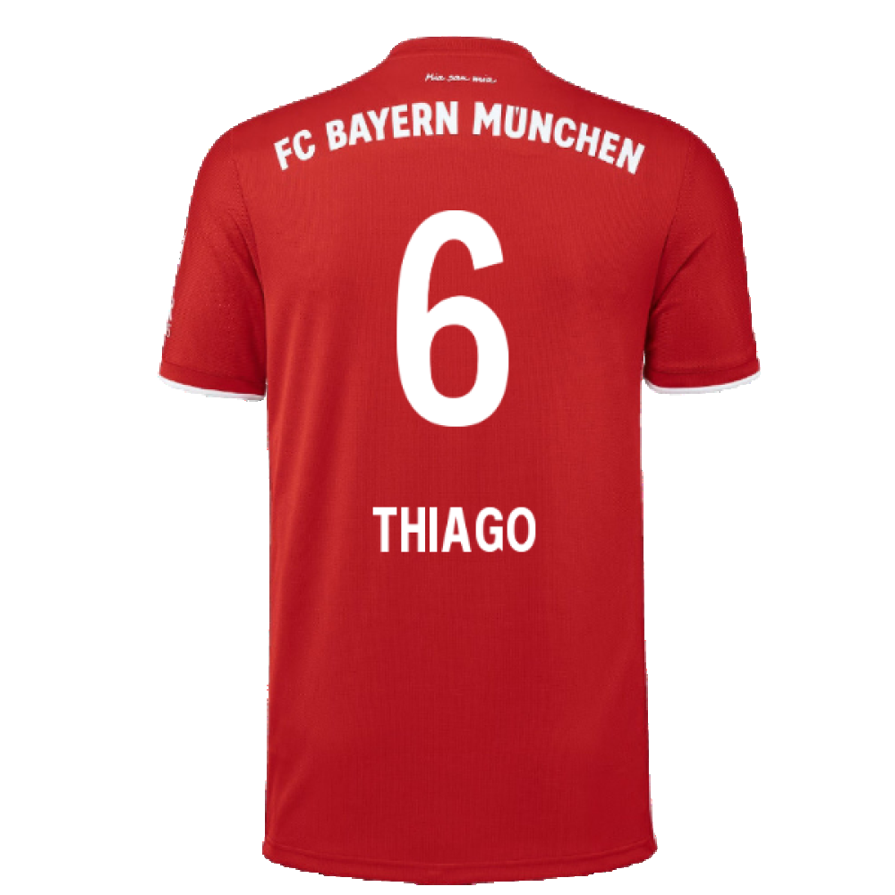 Bayern Munich 2020-21 Home Shirt (L) (Mint) (THIAGO 6)