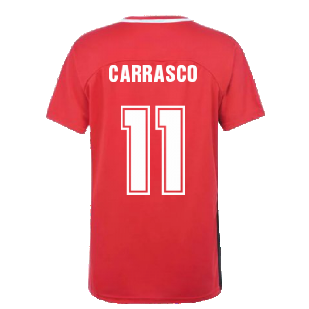 Belgium 2021 Polyester T-Shirt (Red) (CARRASCO 11)