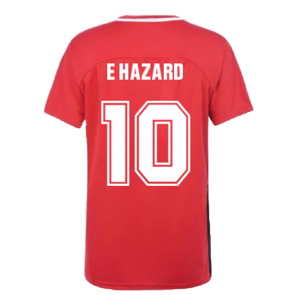 Belgium 2021 Polyester T-Shirt (Red) (E HAZARD 10)