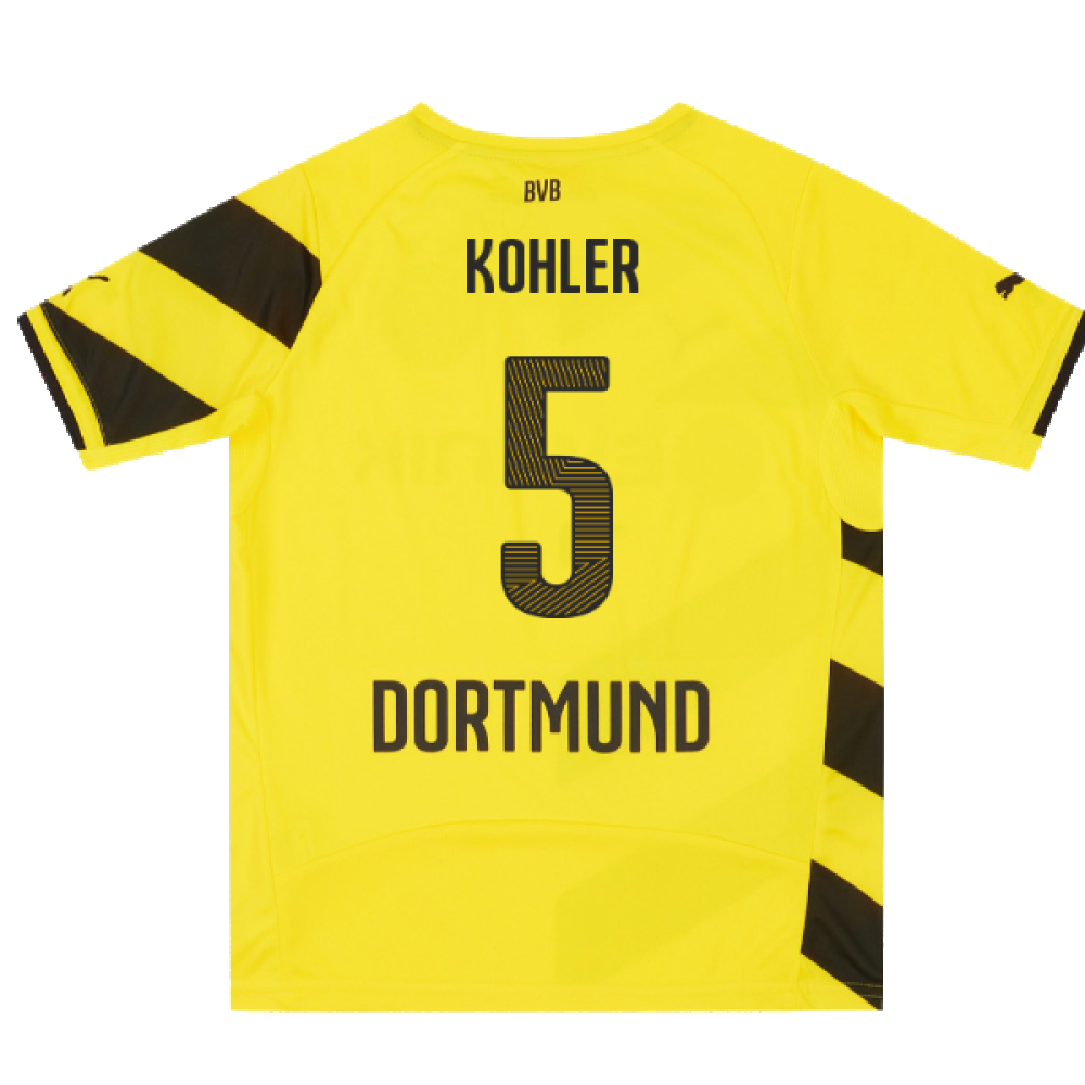 Borussia Dortmund 2014-15 Home Shirt (2XLB) (Good) (Kohler 5)