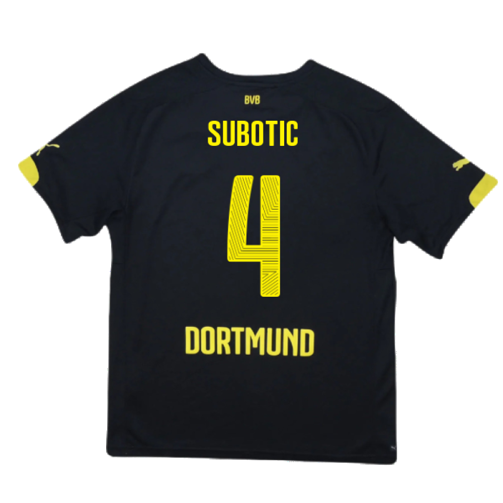 Borussia Dortmund 2014-16 Away Shirt (M) (Very Good) (Subotic 4)