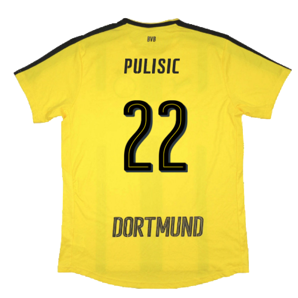 Borussia Dortmund 2016-17 Home Shirt (S) (Excellent) (Pulisic 22)