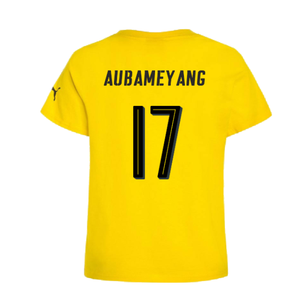 Borussia Dortmund 2016-17 Puma German Cup T Shirt (L) (Aubameyang 17) (BNWT)