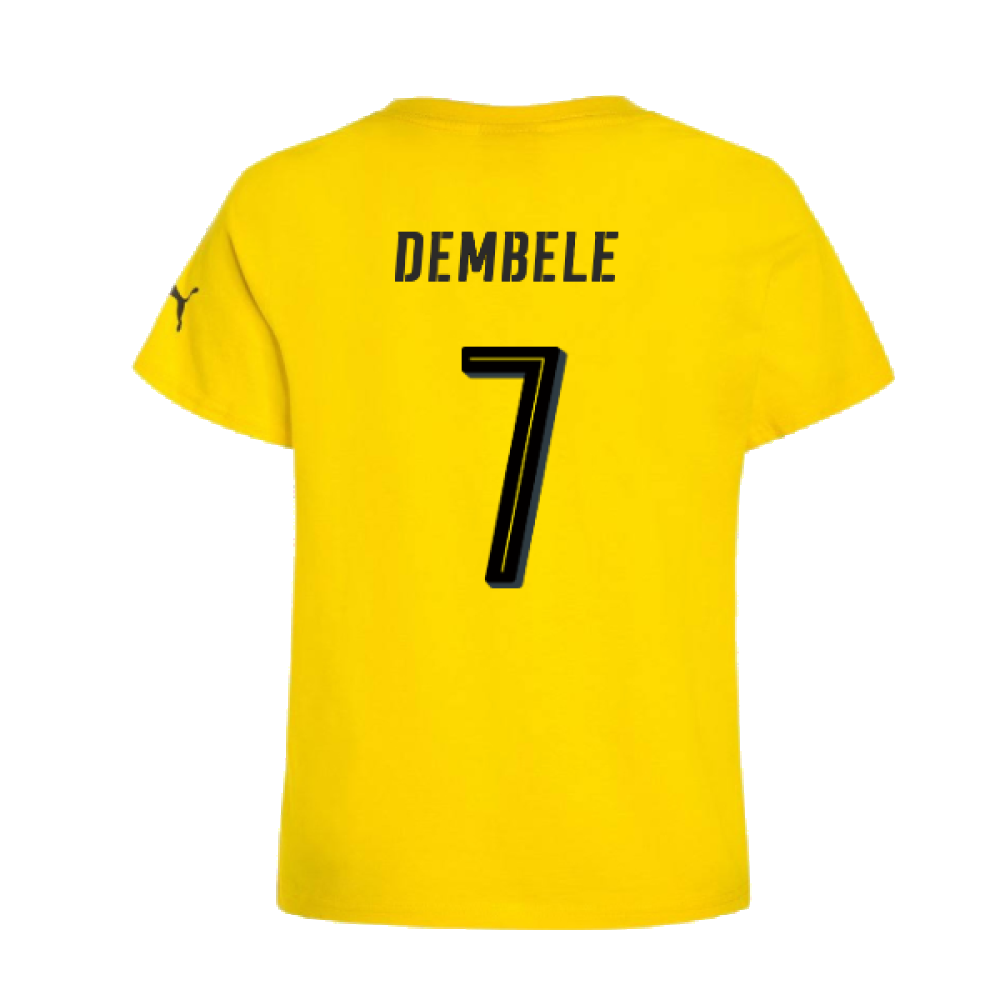 Borussia Dortmund 2016-17 Puma German Cup T Shirt (L) (Dembele 7) (BNWT)