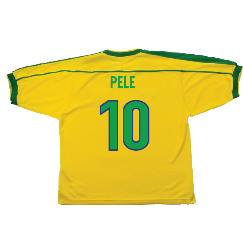 Brazil 1998-00 Home Shirt (Excellent) (PELE 10)