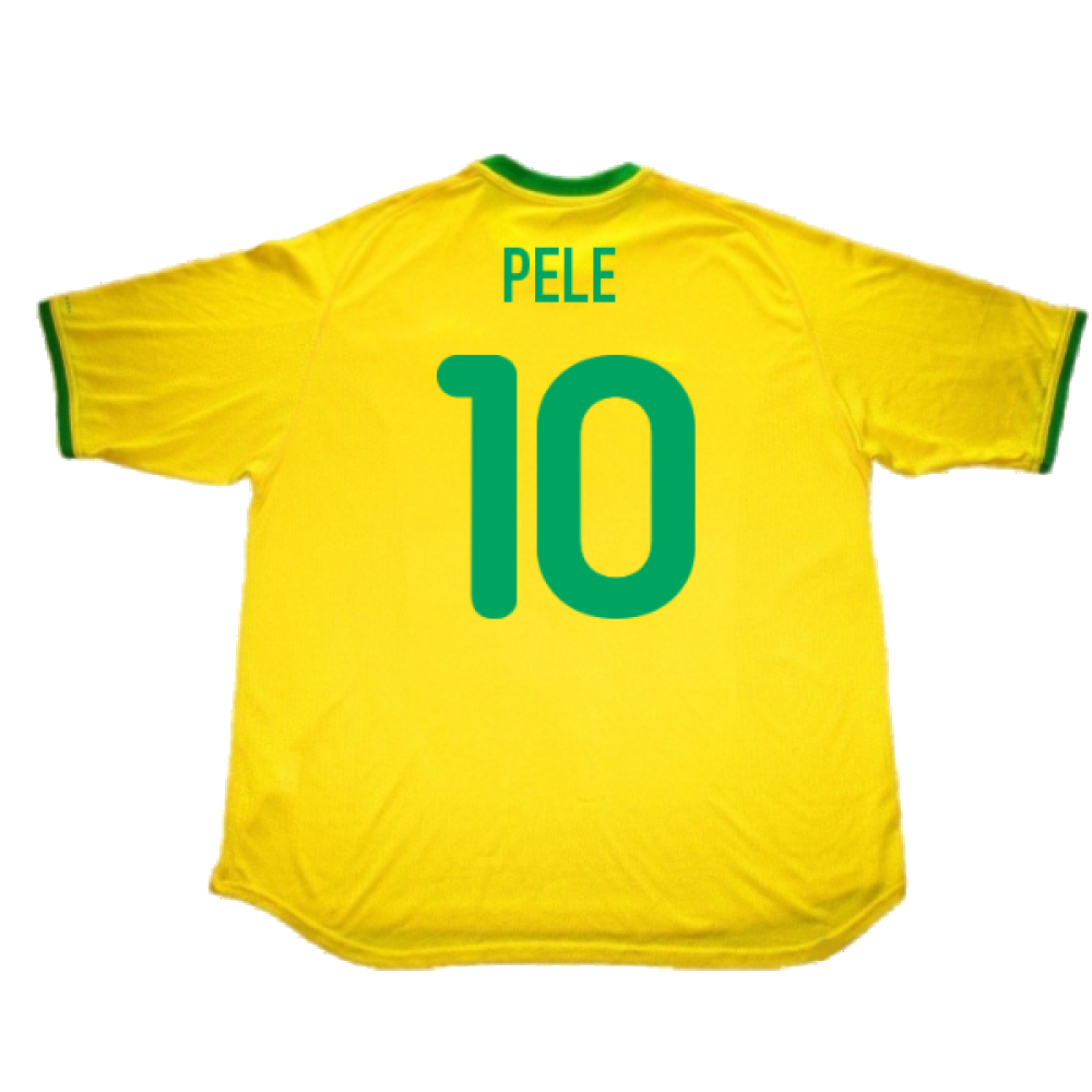 Brazil 2000-02 Home Shirt (L) (Excellent) (Pele 10)