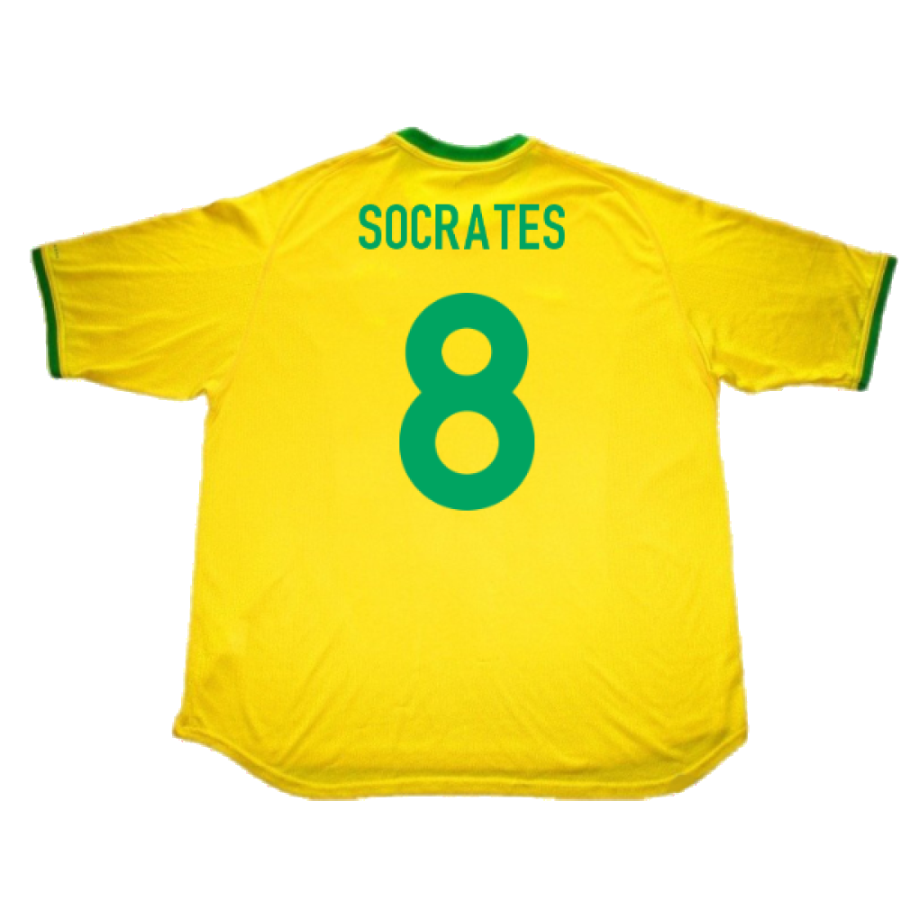 Brazil 2000-02 Home Shirt (L) (Excellent) (Socrates 8)