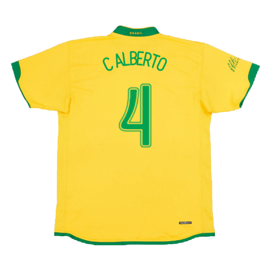 Brazil 2006-2008 Home Shirt (XXL) (Good) (C Alberto 4)