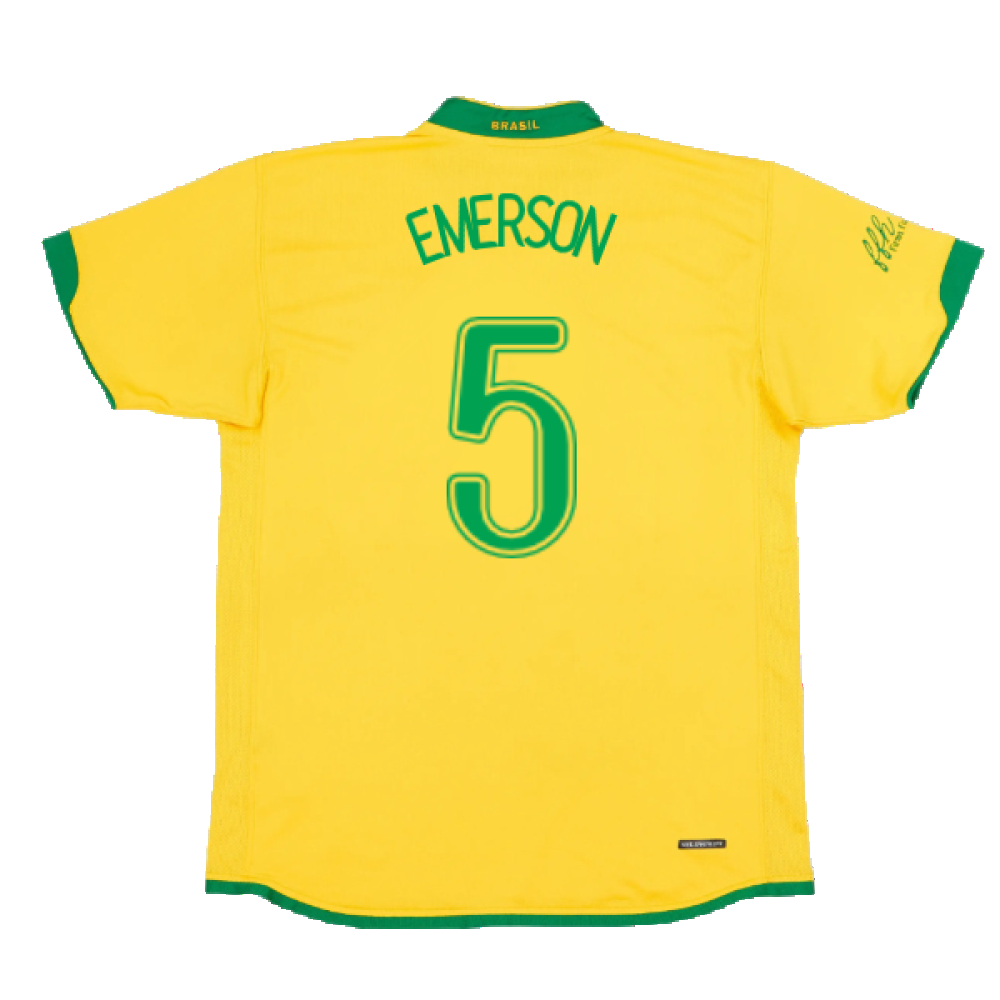 Brazil 2006-2008 Home Shirt (XXL) (Good) (Emerson 5)