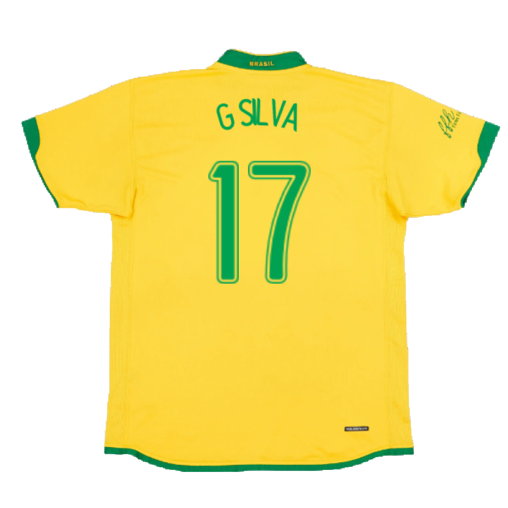 Brazil 2006-2008 Home Shirt (XXL) (Good) (G Silva 17)