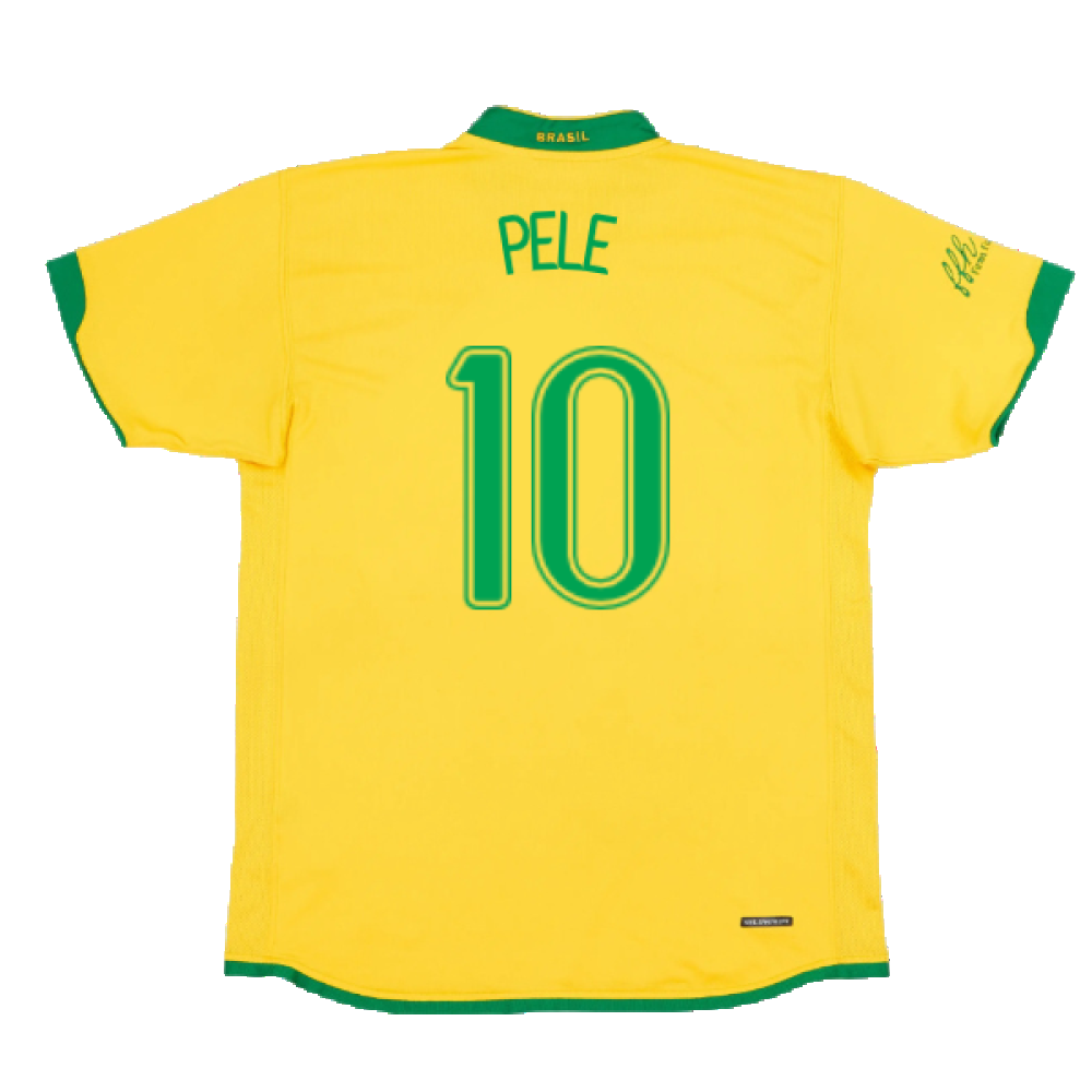 Brazil 2006-2008 Home Shirt (XXL) (Good) (PELE 10)