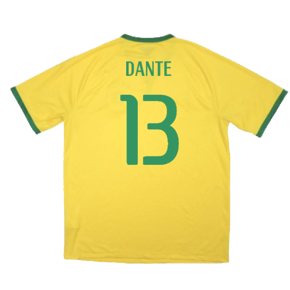 Brazil 2014-15 Home Shirt (Excellent) (Dante 13)