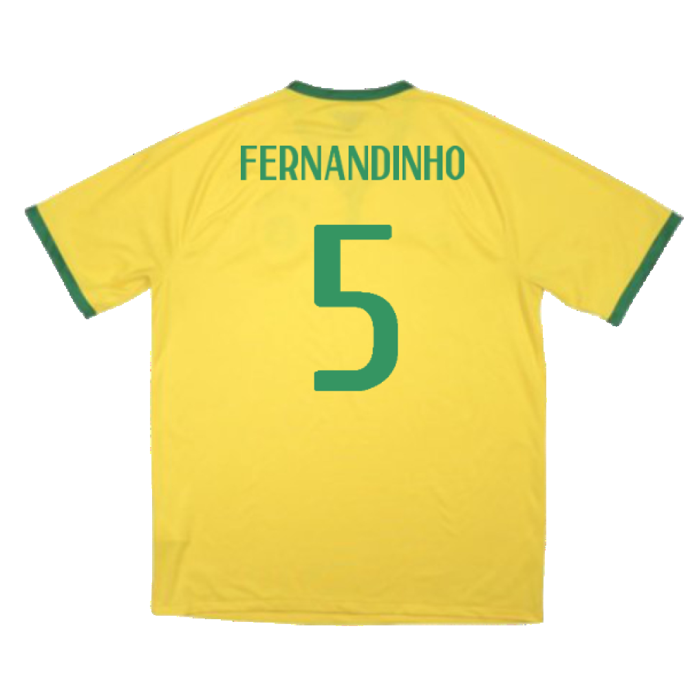 Brazil 2014-15 Home Shirt (Excellent) (Fernandinho 5)