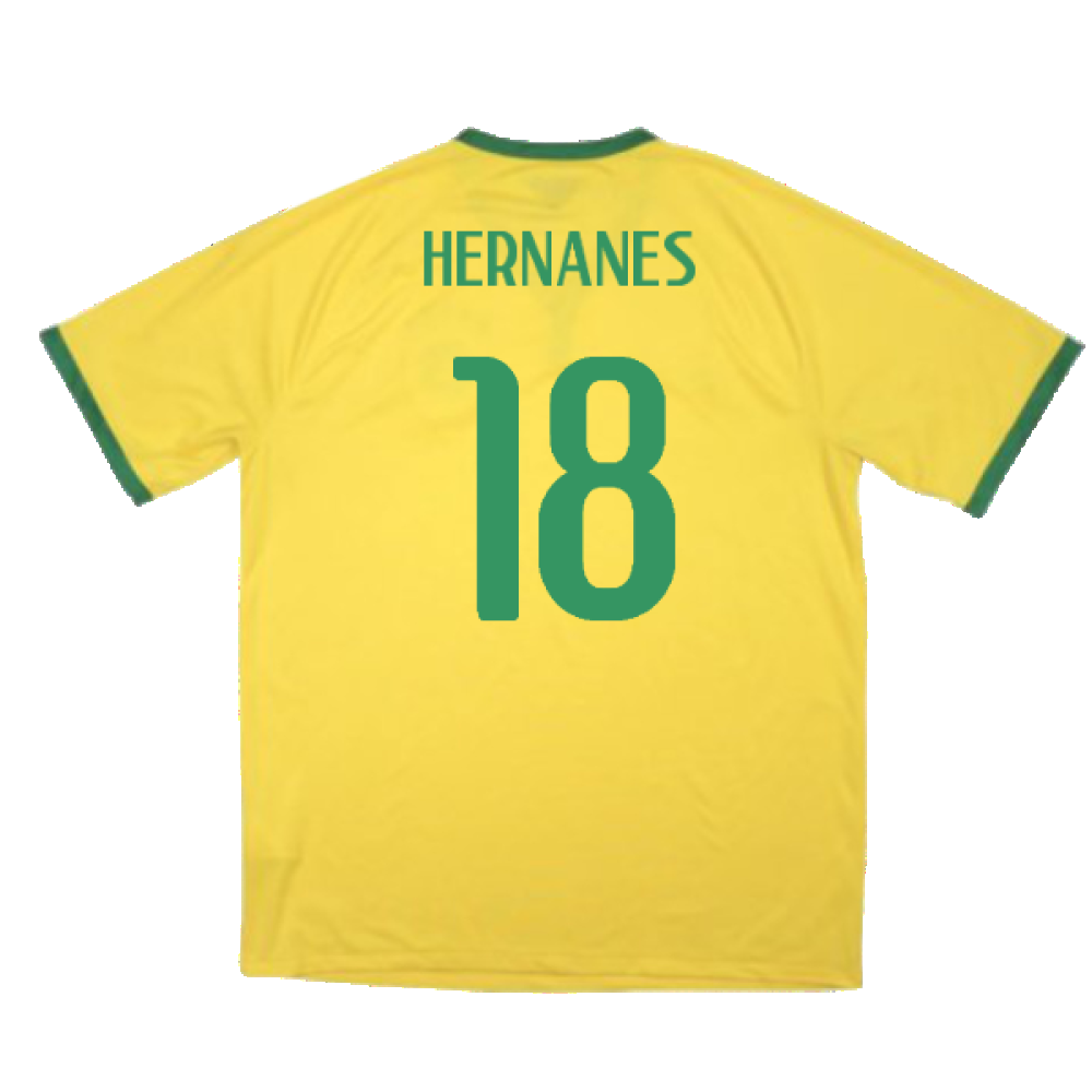 Brazil 2014-15 Home Shirt (Excellent) (Hernanes 18)