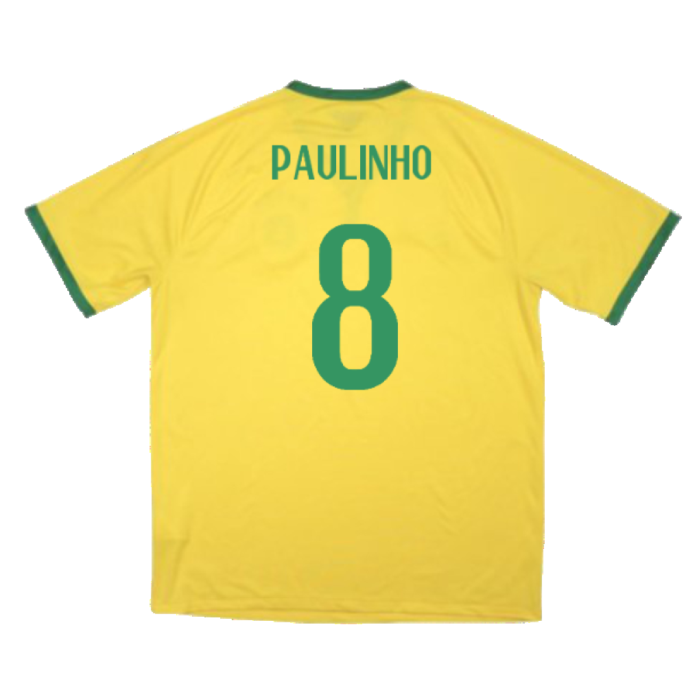 Brazil 2014-15 Home Shirt (Excellent) (Paulinho 8)