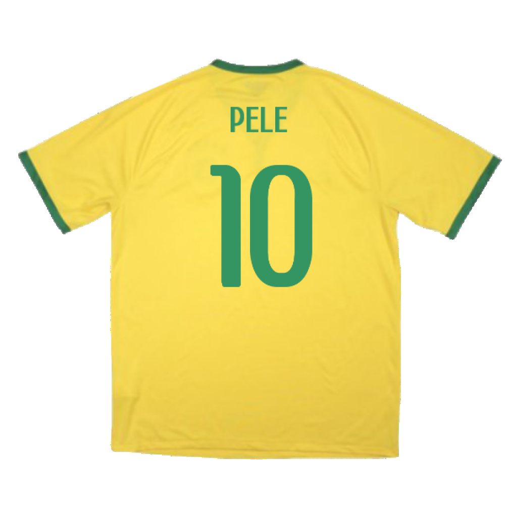 Brazil 2014-15 Home Shirt (Excellent) (Pele 10)