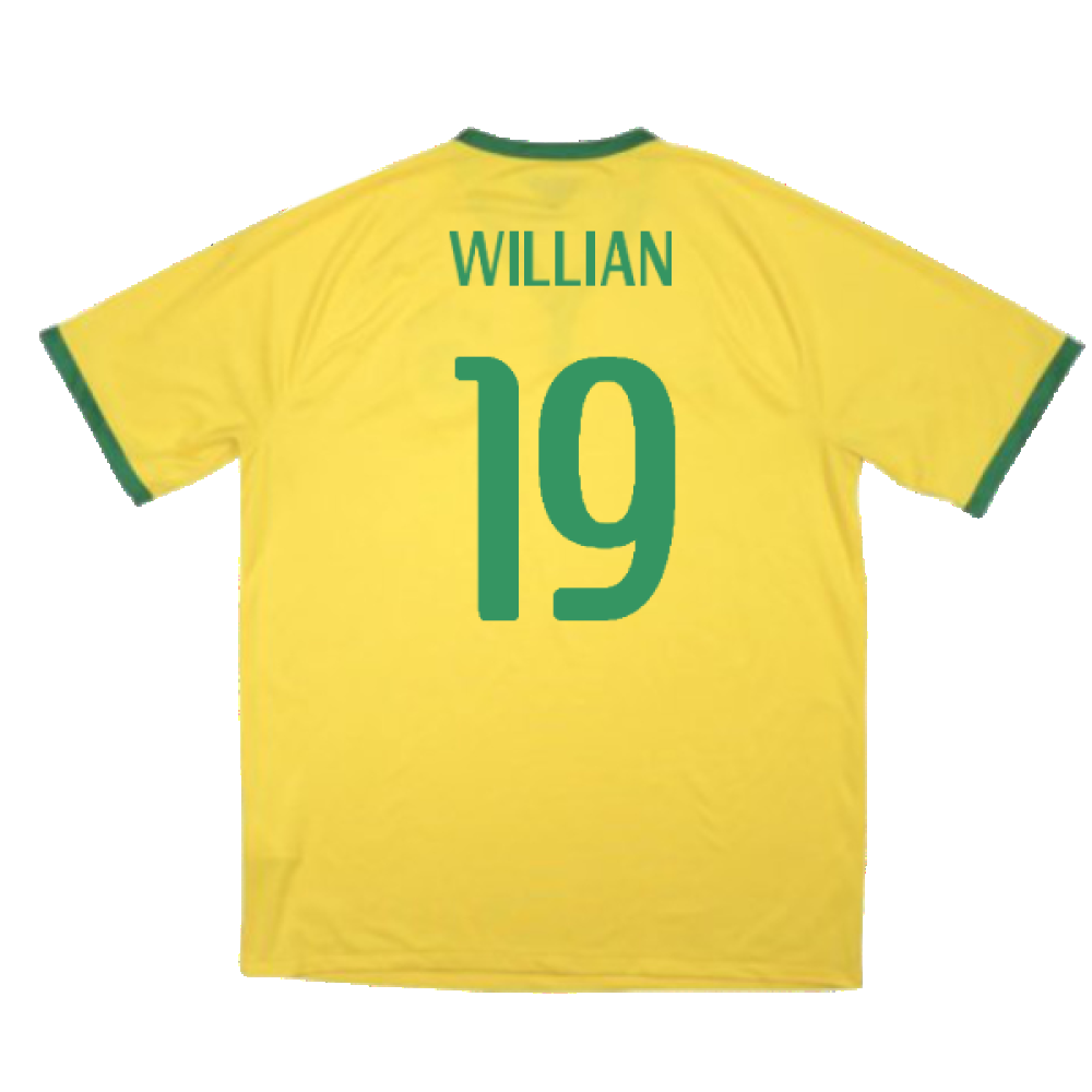 Brazil 2014-15 Home Shirt (Excellent) (Willian 19)