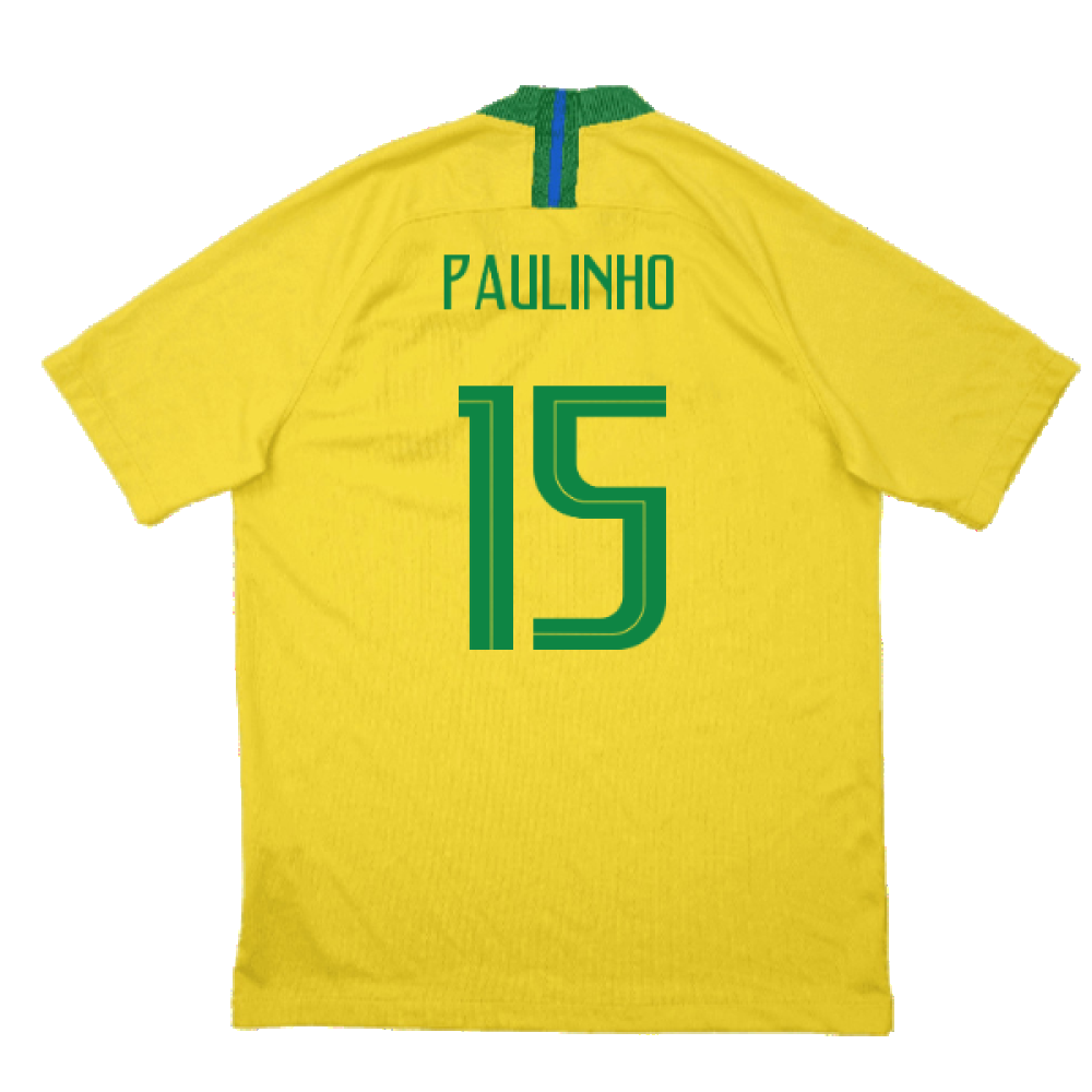 Brazil 2018-19 Home Shirt (M) (Excellent) (Paulinho 15)