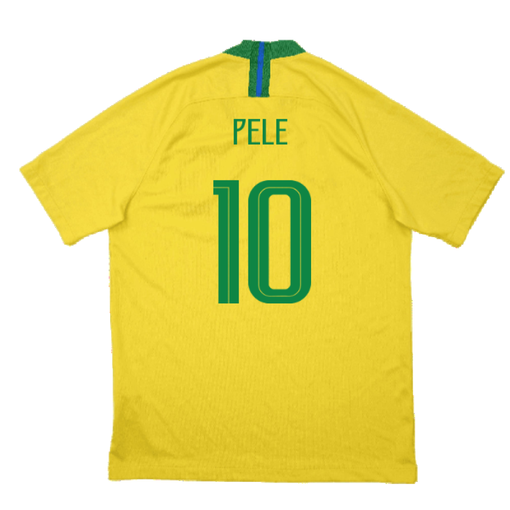 Brazil 2018-19 Home Shirt (M) (Excellent) (Pele 10)