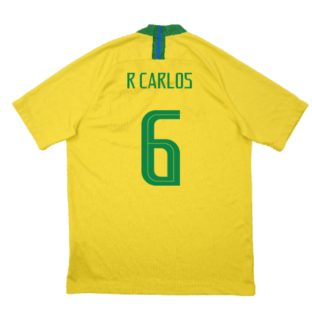 Brazil 2018-19 Home Shirt (M) (Excellent) (R Carlos 6)