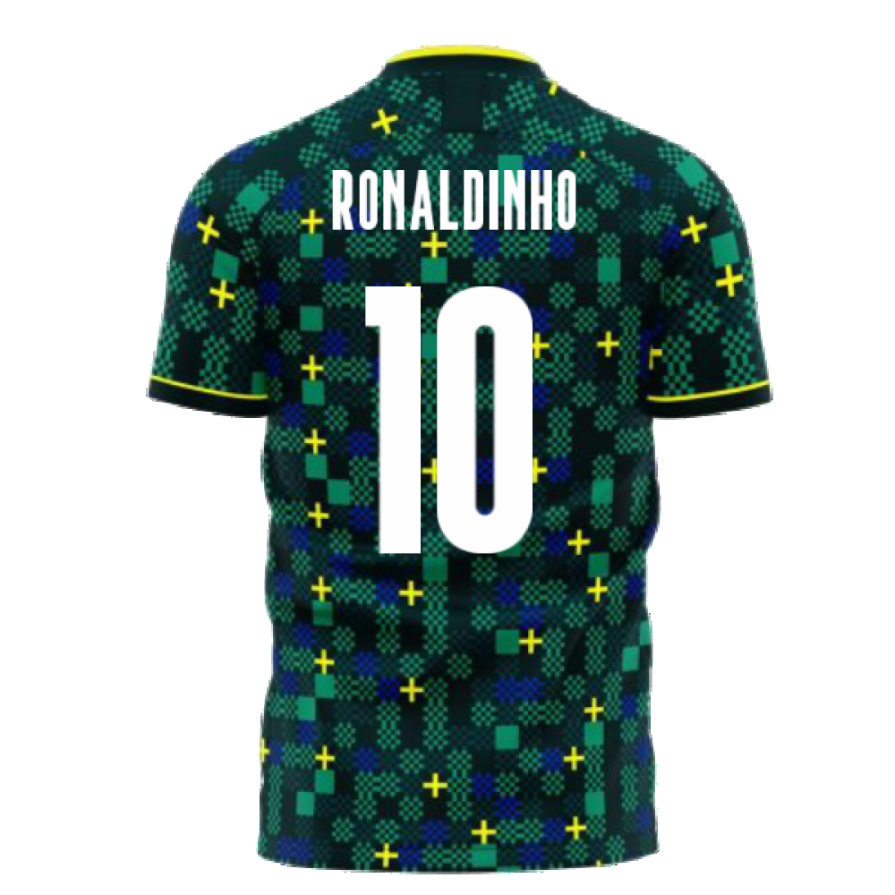  Brazil 2025-2026 Third Concept Football Kit (Libero) (RONALDINHO 10)
