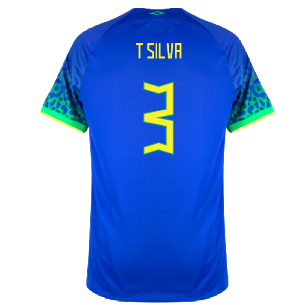 Brazil 2022-23 Away Shirt (XSB) (Mint) (T Silva 3)