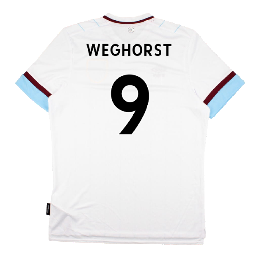 Burnley 2021-22 Away Shirt (Sponsorless) (S) (Excellent) (WEGHORST 9)