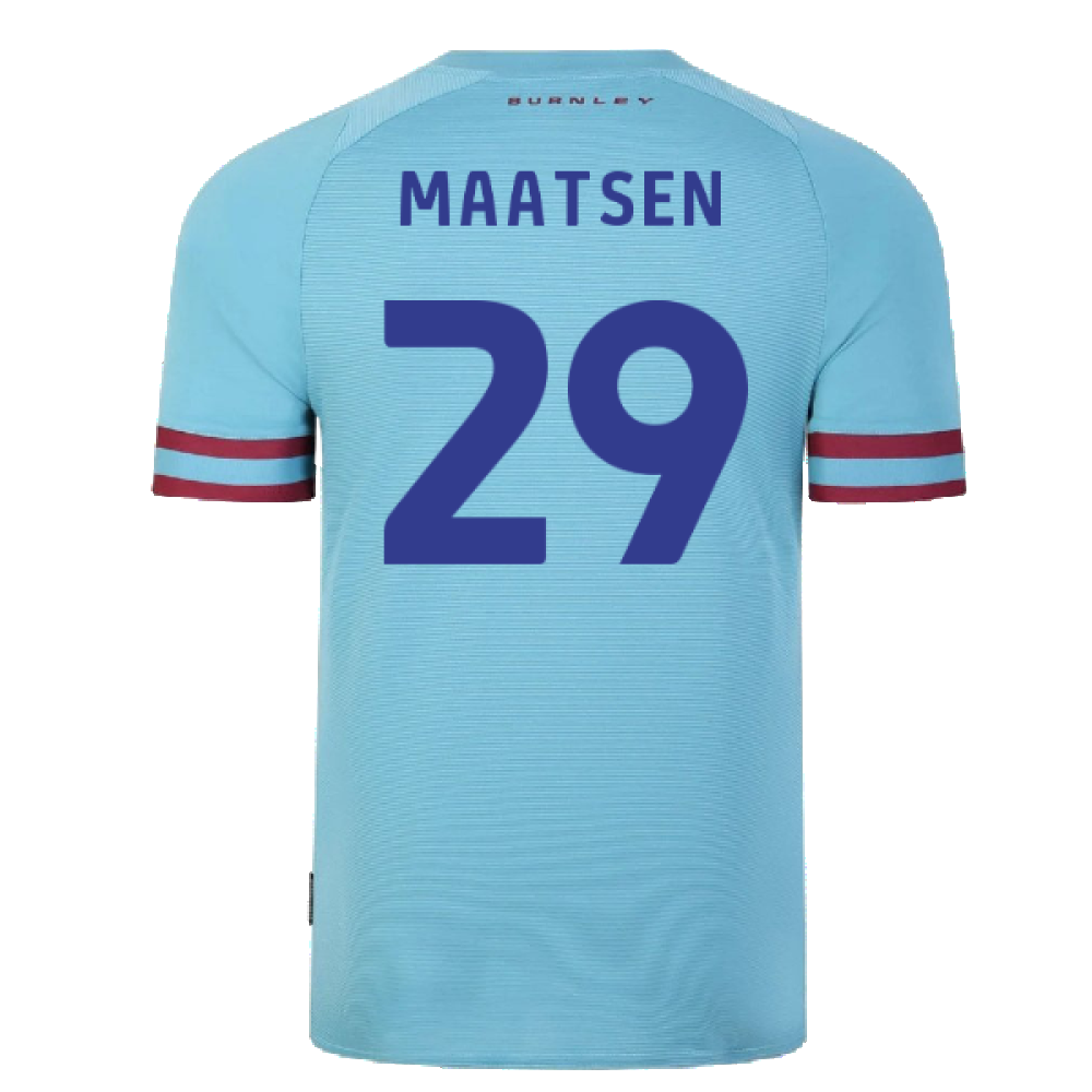 Burnley 2022-23 Away Shirt (Sponsorless) (M) (Mint) (MAATSEN 29)