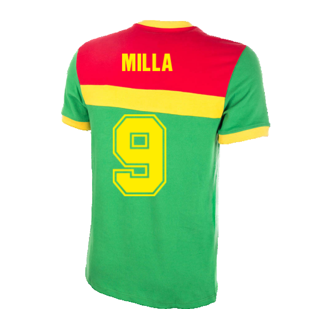 Cameroon 1989 Short Sleeve Retro Shirt 100% Cotton (MILLA 9)