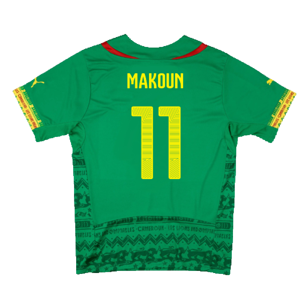 Cameroon 2014-15 Home Shirt (Mint) (Makoun 11)