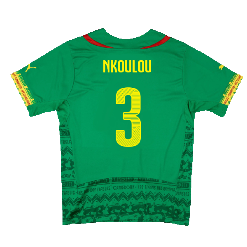 Cameroon 2014-15 Home Shirt (Mint) (Nkoulou 3)