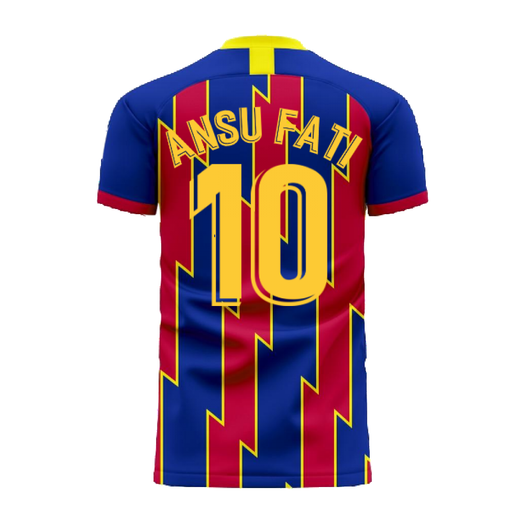 Catalonia 2024-2025 Home Concept Football Kit (Libero) (ANSU FATI 10)