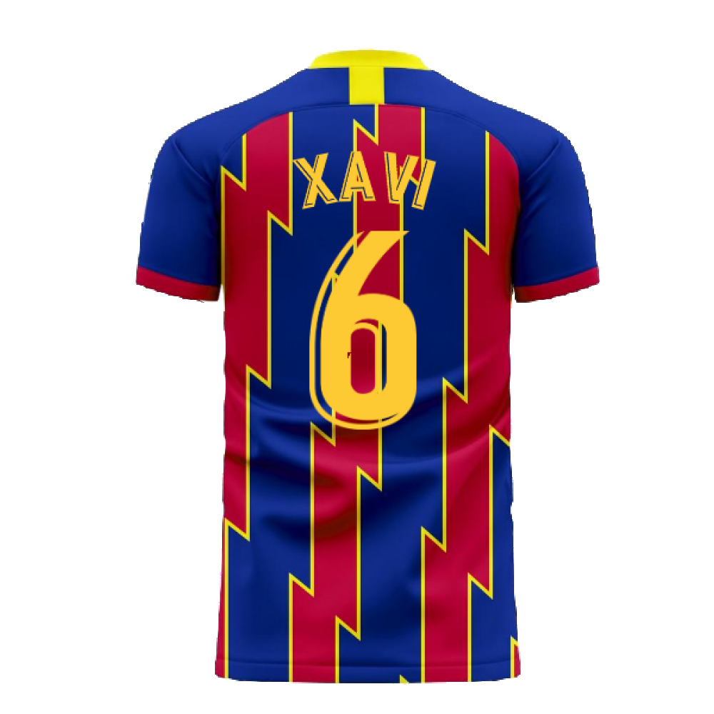 Catalonia 2024-2025 Home Concept Football Kit (Libero) (XAVI 6)