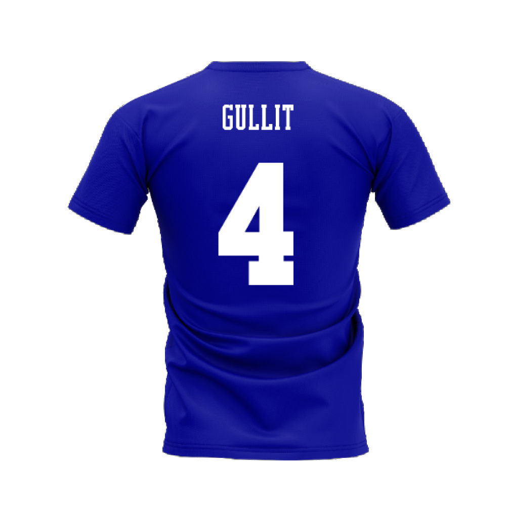 Chelsea 1995-1996 Retro Shirt T-shirts (Blue) (Gullit 4)