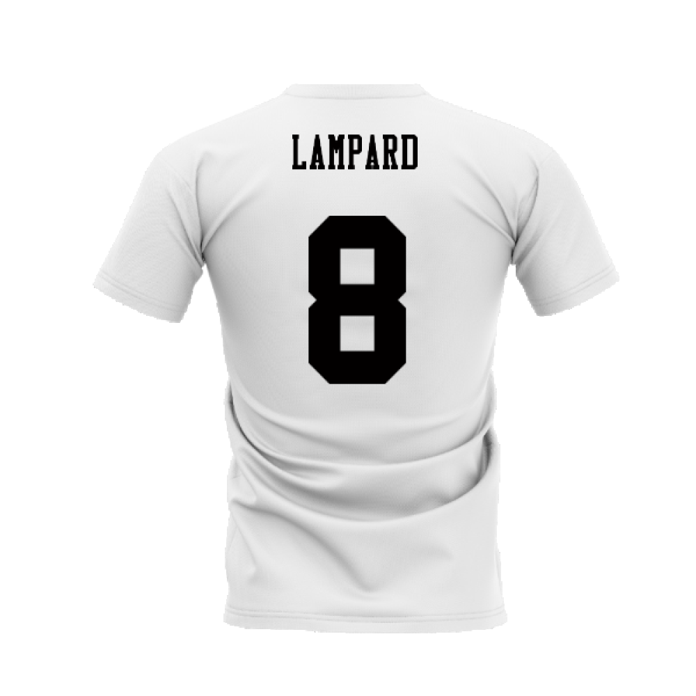 Chelsea 1995-1996 Retro Shirt T-shirts - Text (White) (Lampard 8)