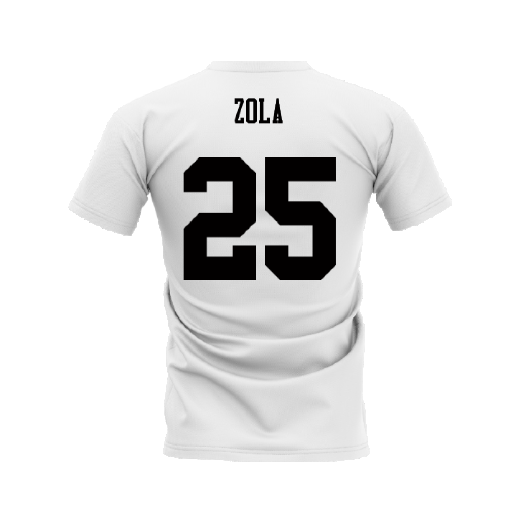 Chelsea 1995-1996 Retro Shirt T-shirts - Text (White) (Zola 25)