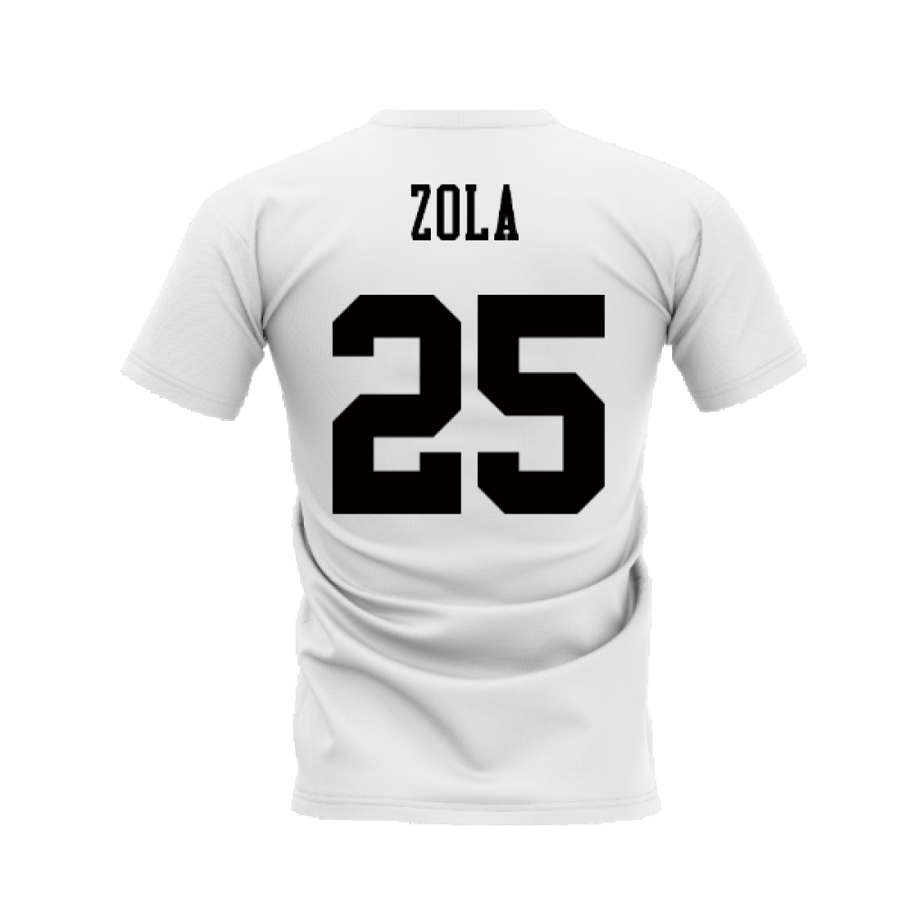 Chelsea 1995-1996 Retro Shirt T-shirts (White) (Zola 25)