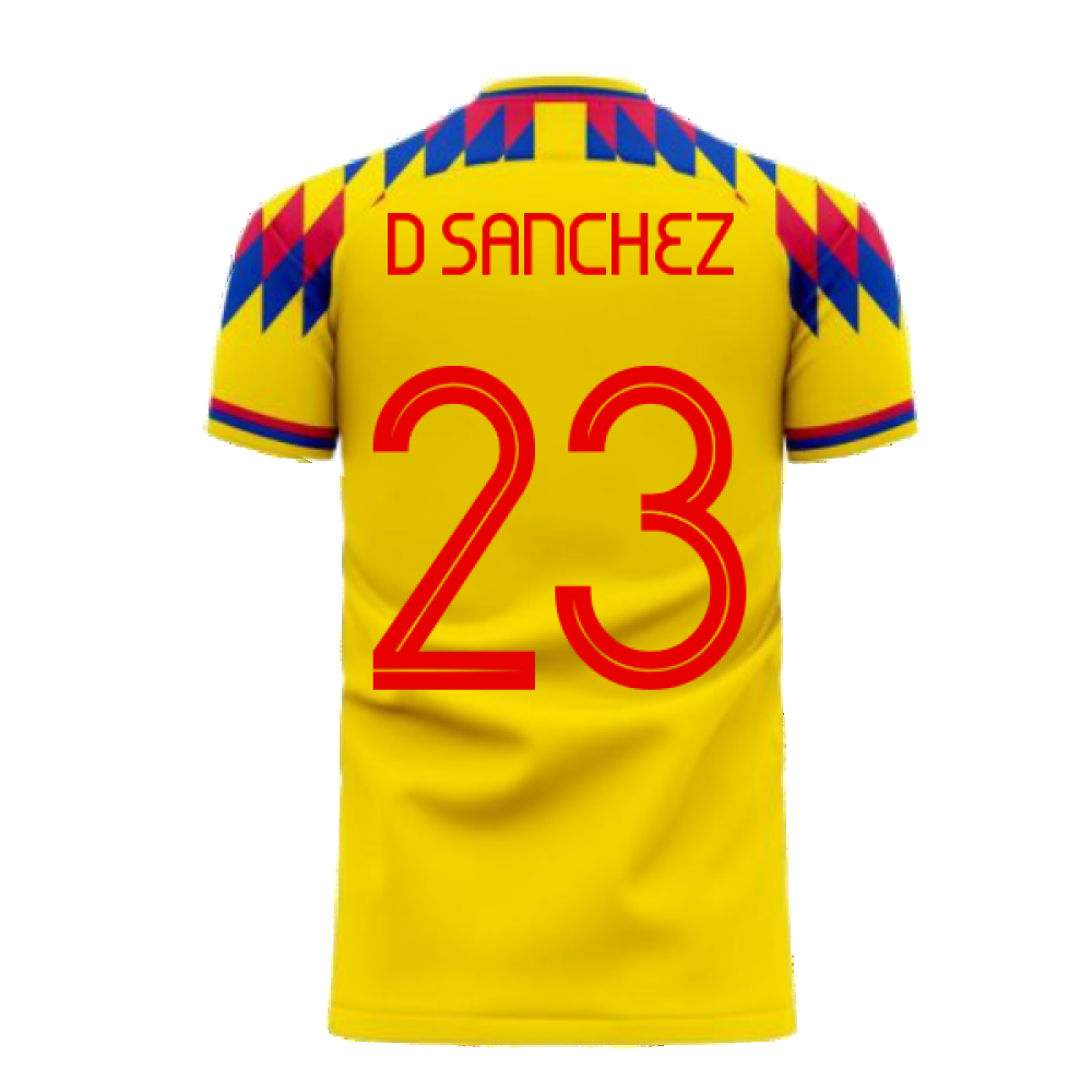 Colombia 2024-2025 Home Concept Football Kit (Libero) (D SANCHEZ 23)