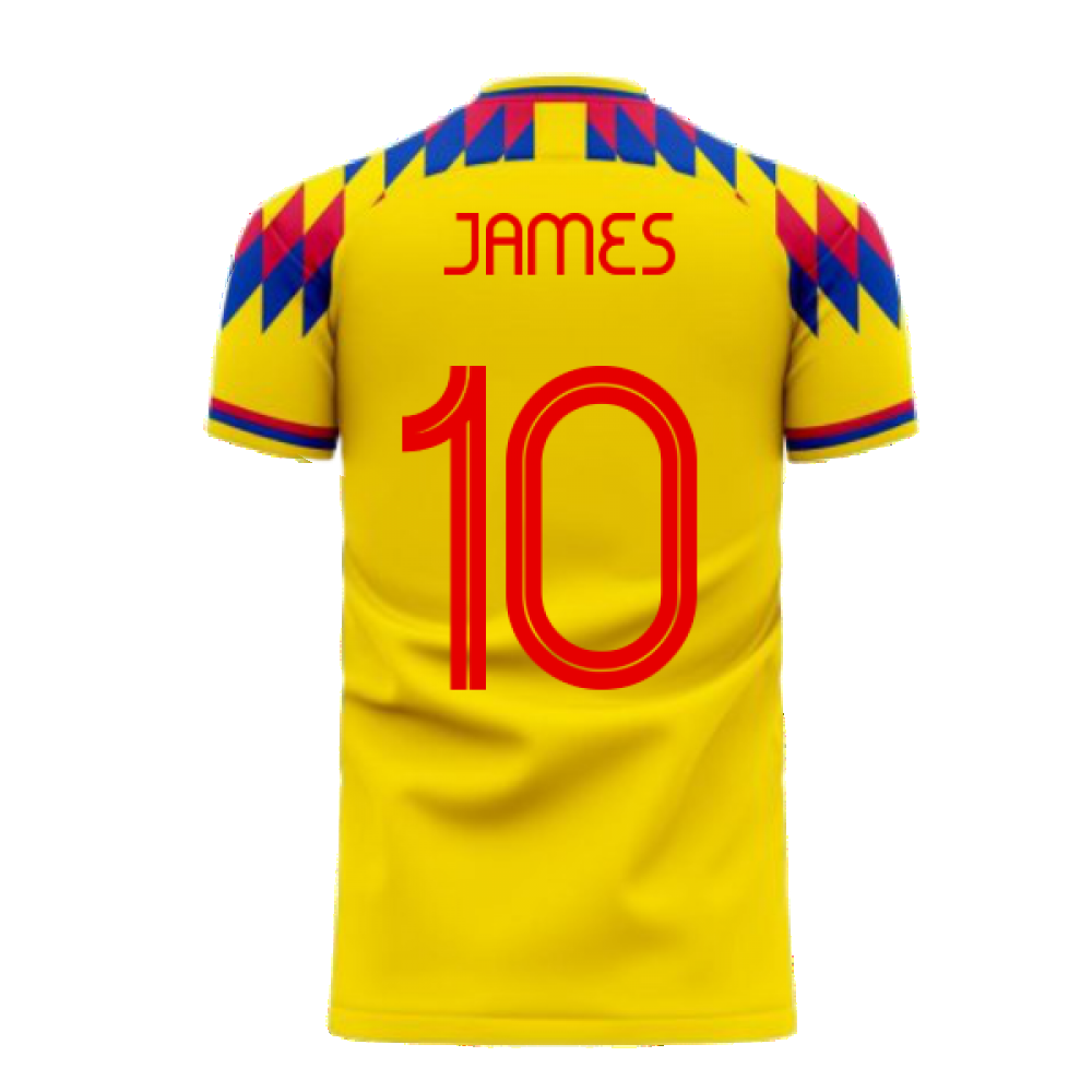 Colombia 2025-2026 Home Concept Football Kit (Libero) (JAMES 10)