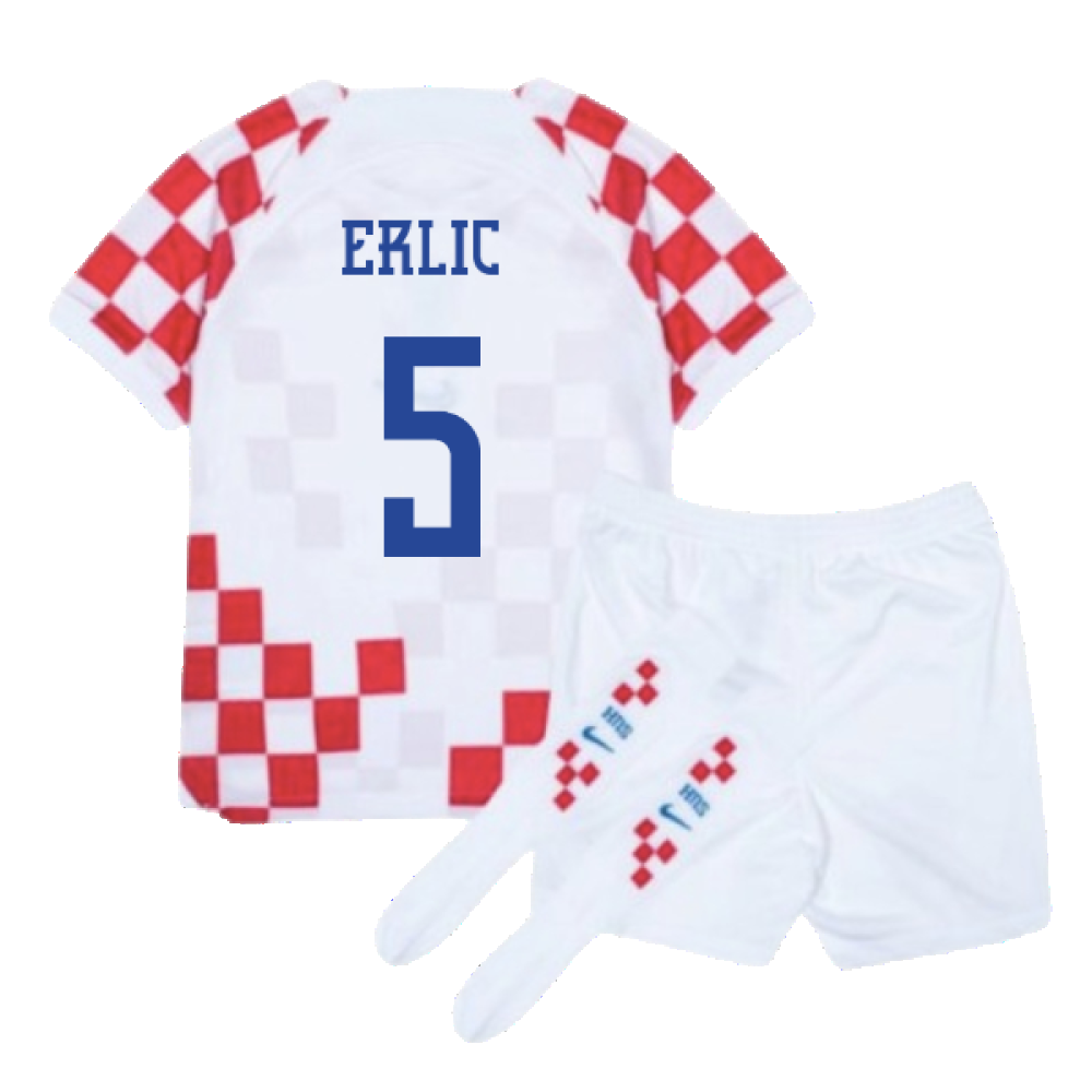 Croatia 2022-2023 Home Mini Kit (6-7y) (BNWT) (Erlic 5)