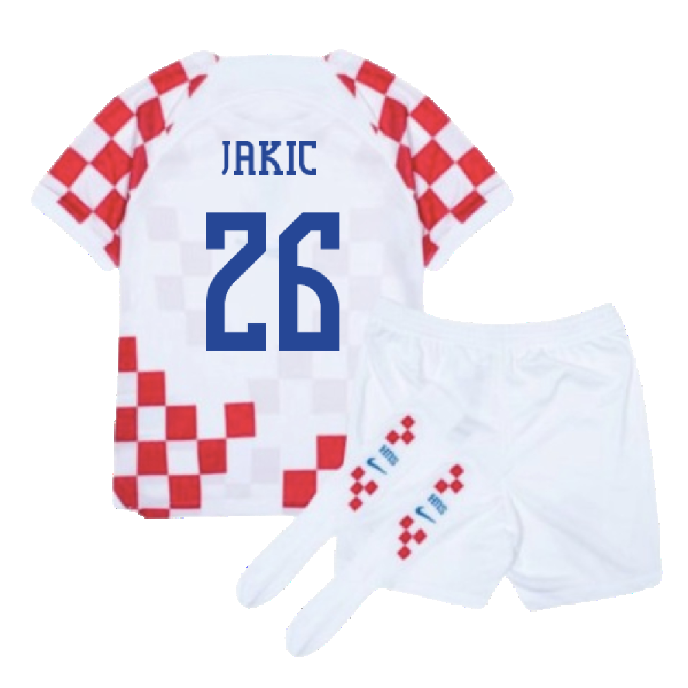 Croatia 2022-2023 Home Mini Kit (6-7y) (BNWT) (Jakic 26)