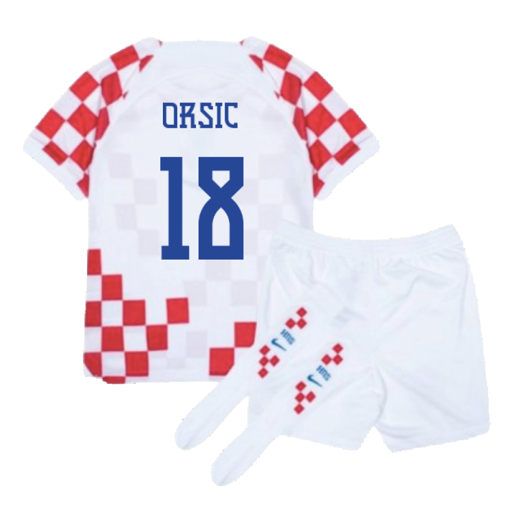 Croatia 2022-2023 Home Mini Kit (6-7y) (BNWT) (Orsic 18)