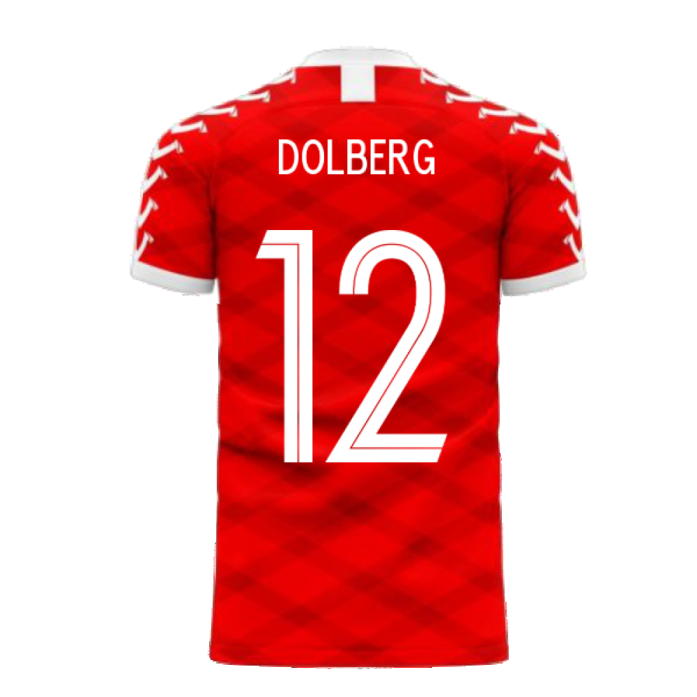 Denmark 2025-2026 Home Concept Football Kit (Viper) (DOLBERG 12)