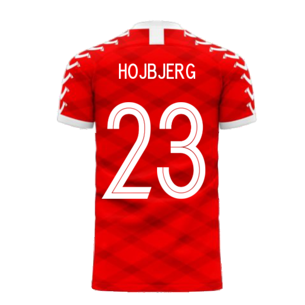 Denmark 2024-2025 Home Concept Football Kit (Viper) (HOJBJERG 23)