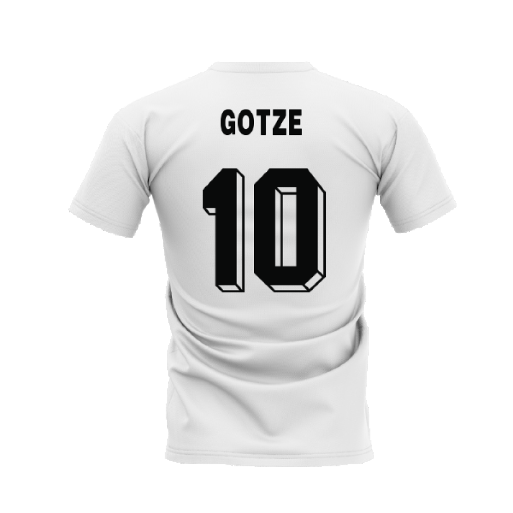 Dortmund 1996-1997 Retro Shirt T-shirt - Text (White) (Gotze 10)