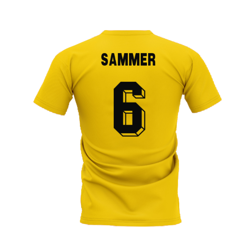 Dortmund 1996-1997 Retro Shirt T-shirt (Yellow) (Sammer 6)