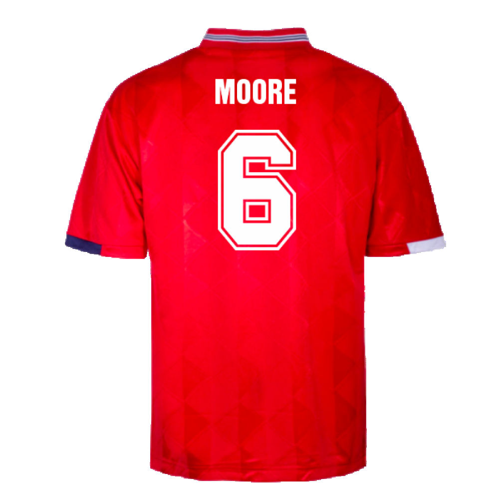 England 1989 Away Retro Shirt (Moore 6)