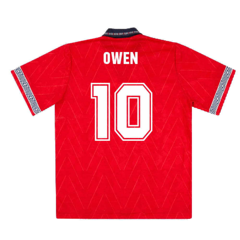 England 1990-92 Away Shirt (XL) (Excellent) (Owen 10)