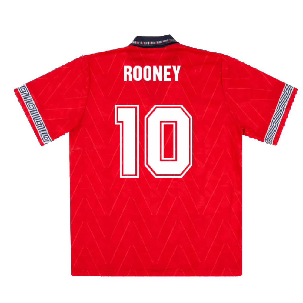 England 1990-92 Away Shirt (XL) (Excellent) (Rooney 10)