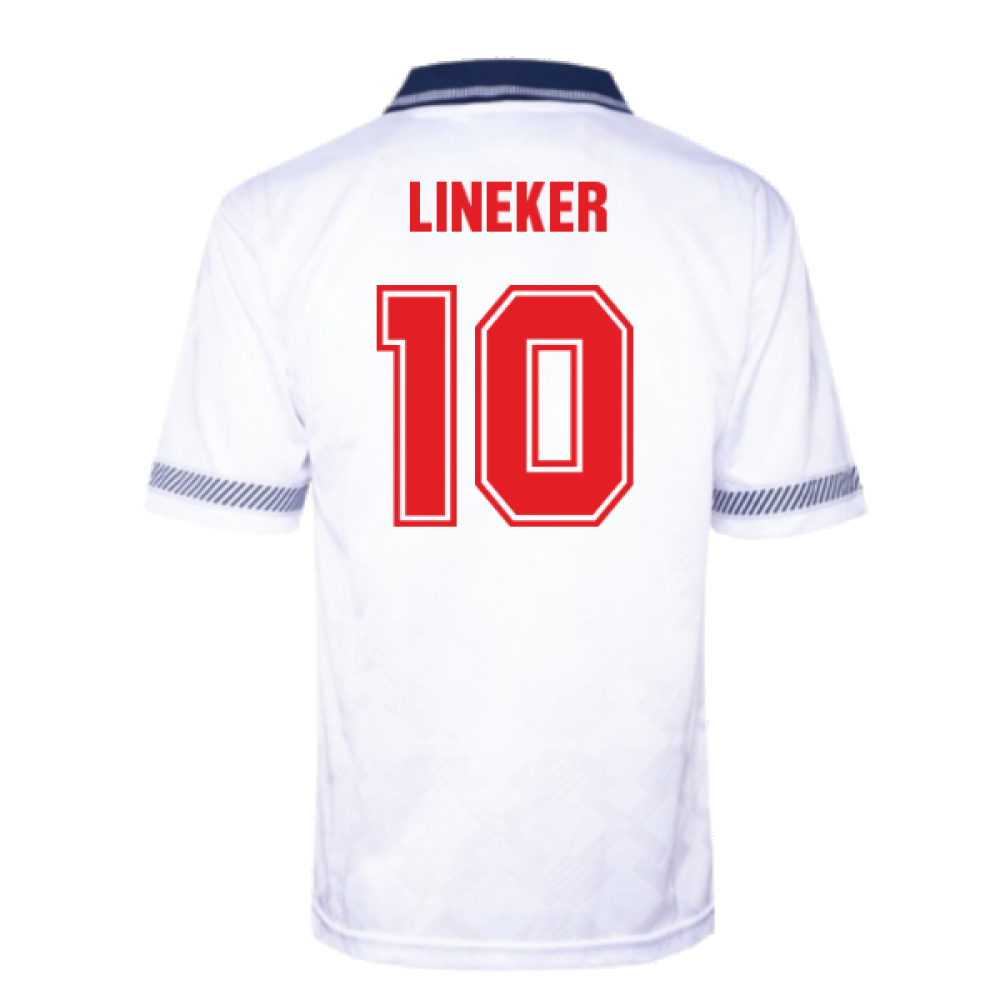 England 1990 Home Retro Shirt (LINEKER 10)